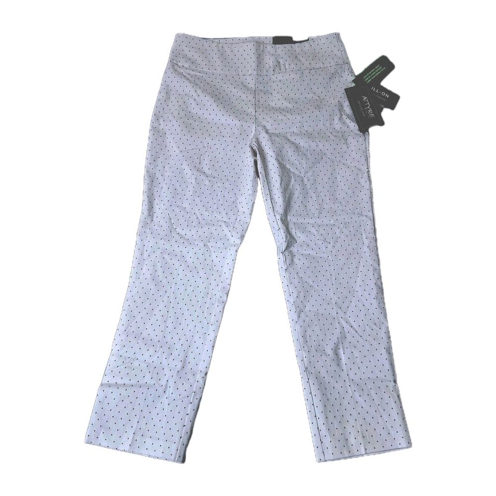 Attyre New York Capri Pants Caroline Crop Size 2P Polka Dot Rockabilly Preppy